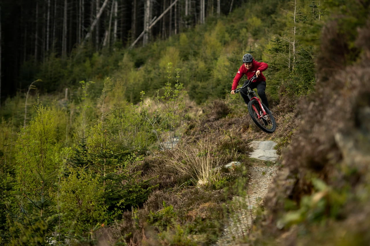 Santa Cruz Bronson 4 C MX XT Gloss Moss Et Blue – Image 2