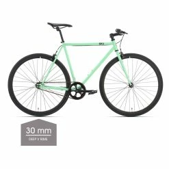 6KU Milan 2 Singlespeed/Fixed Bike - Jantes En V Profond De 30 Mm