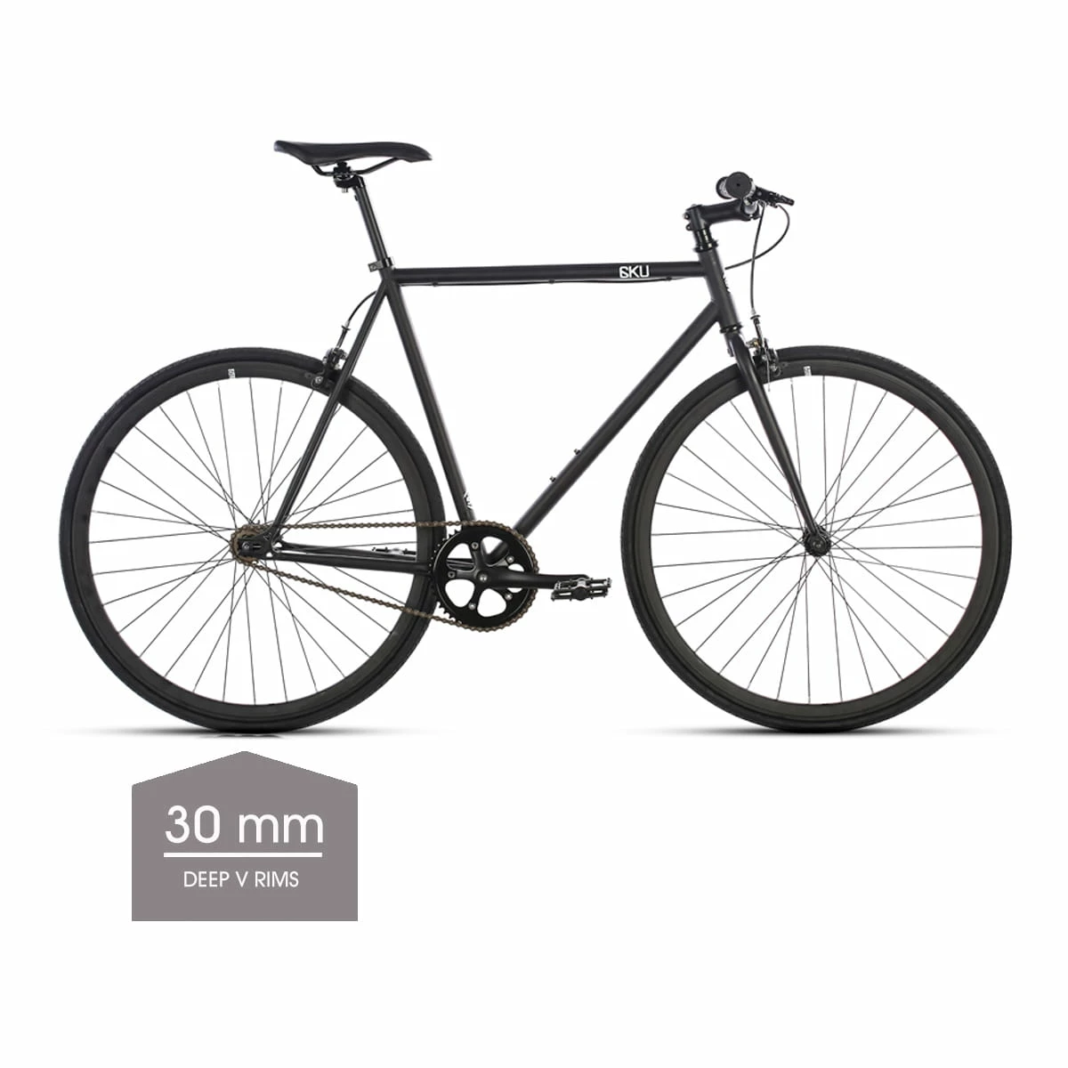6KU Nebula 1 Singlespeed/Fixed Bike - Jantes 30 Mm Deep V
