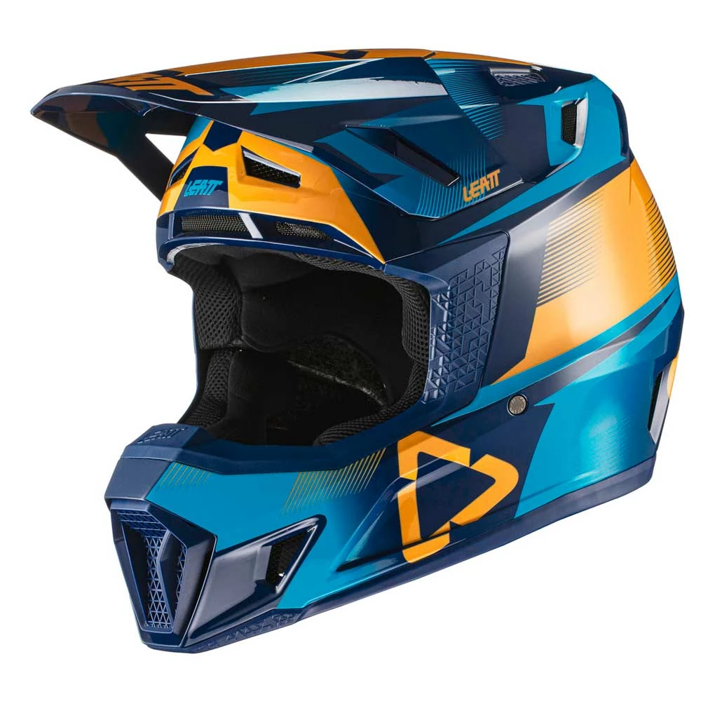 LEATT Casque Y Compris Lunettes 7.5 V21.1 Bleu-jaune – Image 5