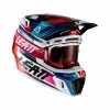 LEATT Casque Avec Lunettes 8.5 V22 Aqua/Royal Bleu-blanc-noir
