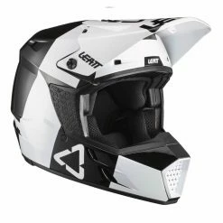 LEATT Casque De Motocross 3.5 Junior V21.3 - Blanc-noir
