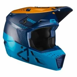 LEATT Casque De Motocross 3.5 V21.4 - Bleu