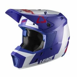 LEATT Casque De Motocross GPX 3.5 - Bleu-blanc