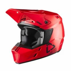 LEATT Casque De Motocross GPX 3.5 - Rouge-noir