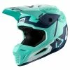 LEATT Casque De Motocross GPX 5.5 Composite - Vert-bleu-blanc