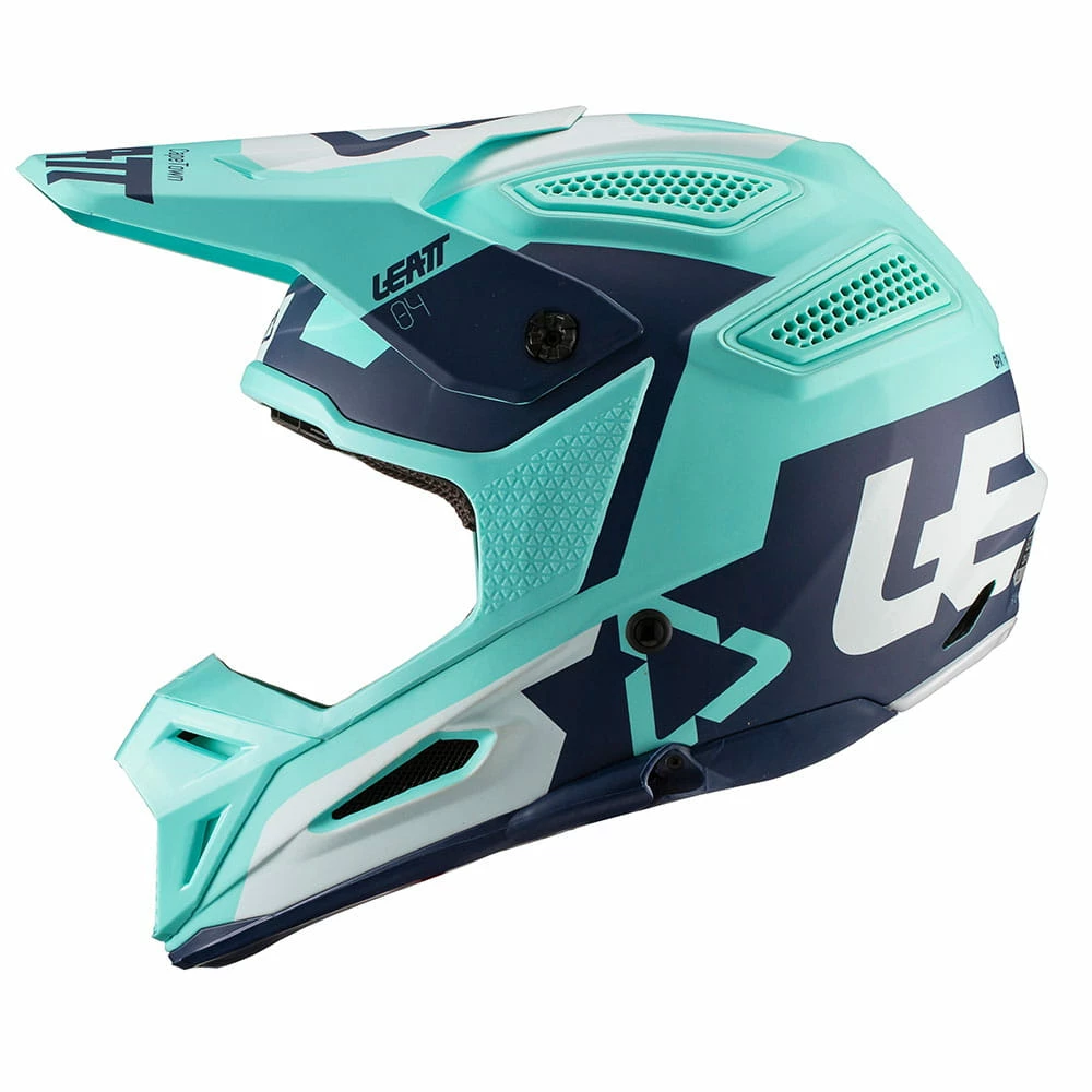 LEATT Casque De Motocross GPX 5.5 Composite - Vert-bleu-blanc – Image 3