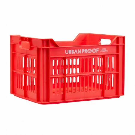 Caisse De Transport Vélo Plastique 100% Recyclé URBAN PROOF Rouge Homard