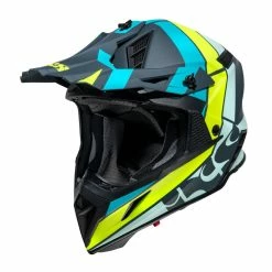 IXS 189 2.0 Casque Moto - Bleu-jaune Mat