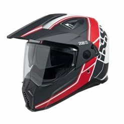 IXS 208 2.0 Casque Moto - Noir-rouge Mat