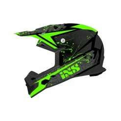 IXS 361 2.0 Casque Moto Matte Black Fluo Green