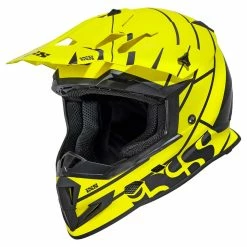 IXS 361 2.2 Casque De Moto - Jaune-noir Mat