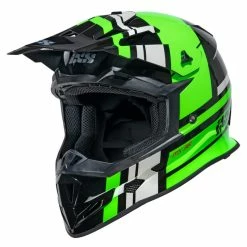 Casque De Motocross IXS361 2.3 Noir-vert-gris