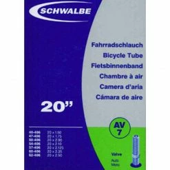 Schwalbe Chambre à Air Vélo 20 X 1,50 2,50 AV7 Valve Schrader