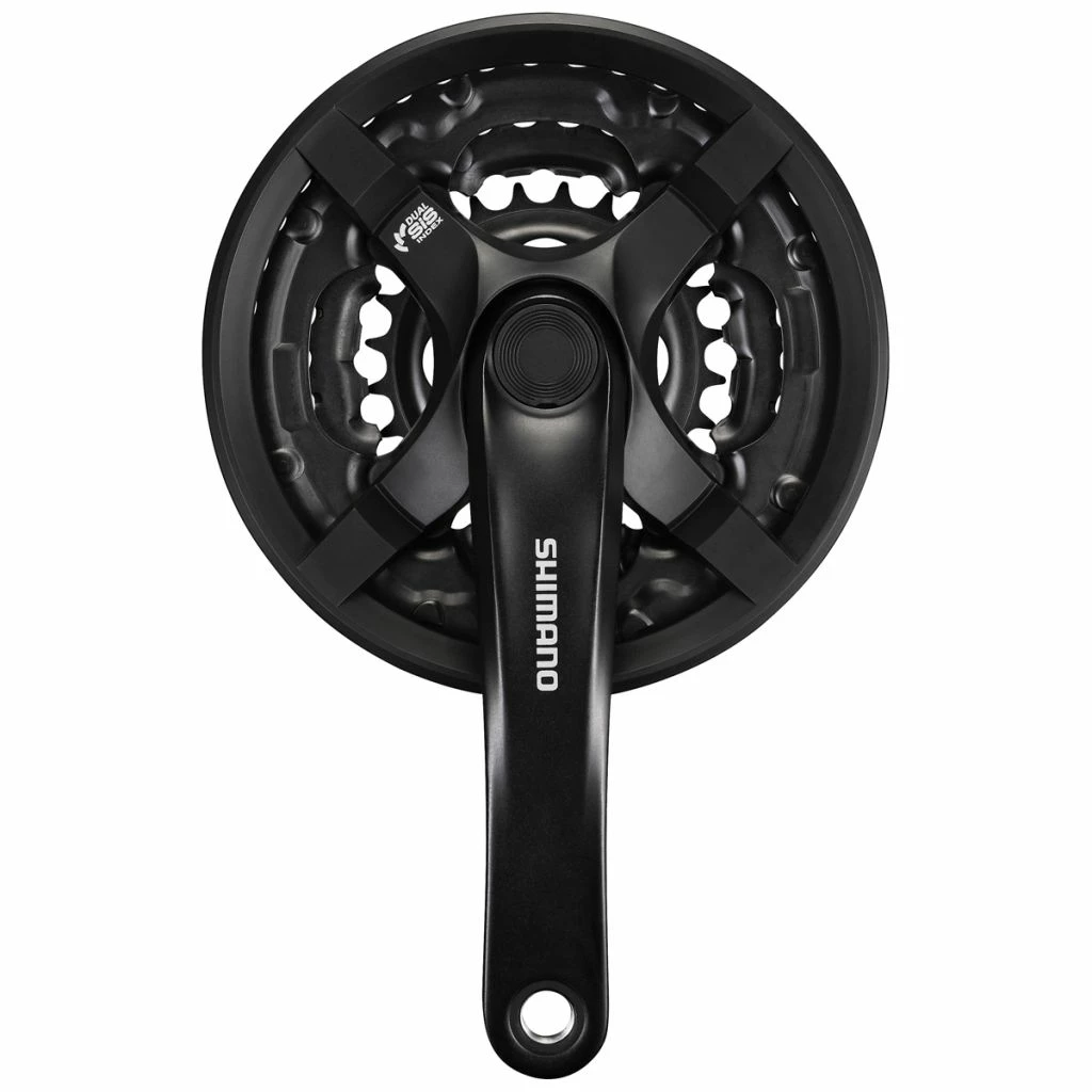 Shimano Pédalier 6/7/8v Noir FC-TY501 Tourney 42/34/24T 175mm