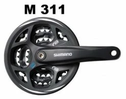 Shimano Pédalier Altus 42-32-22 170MM, 6/7/8V Noir, Flasque