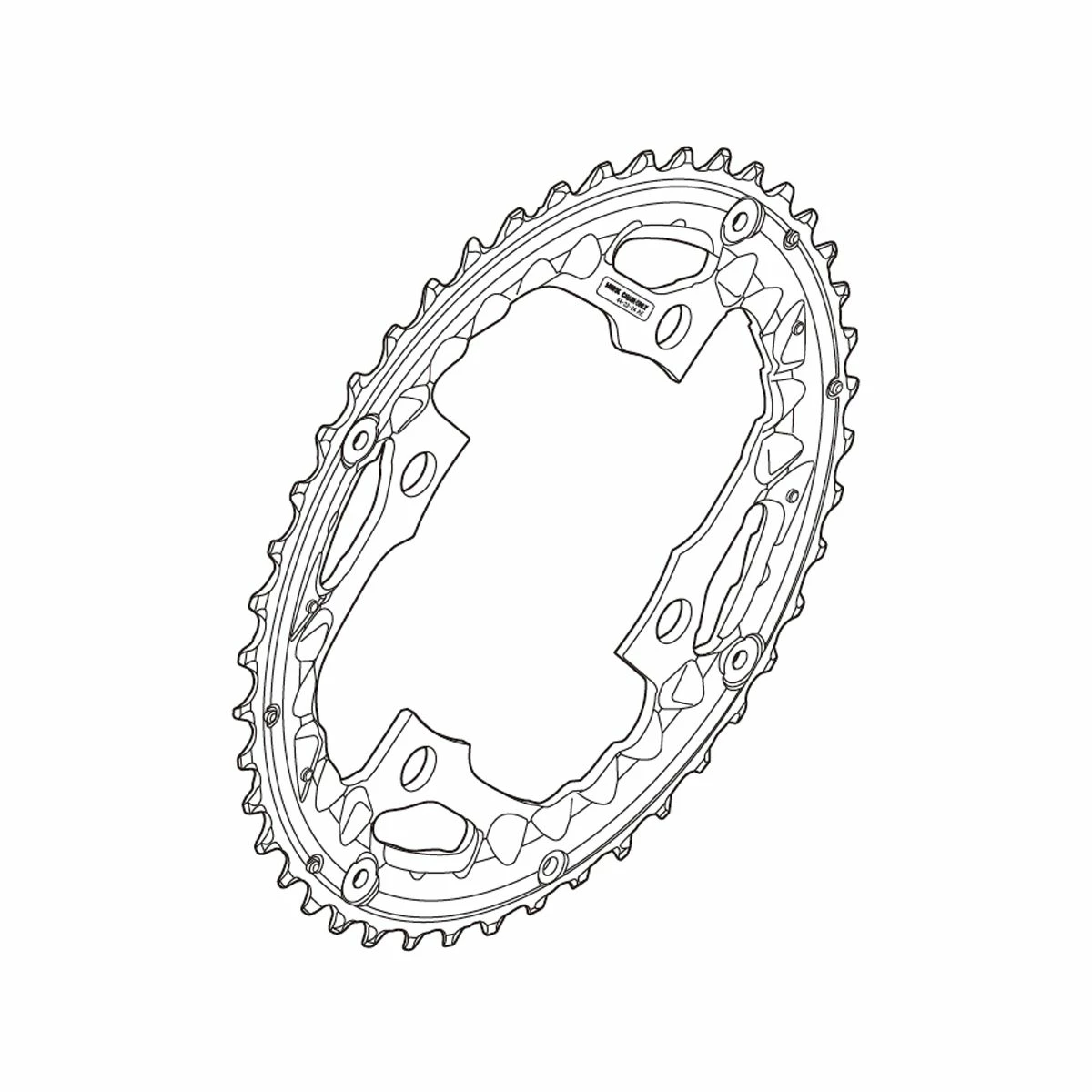 SHIMANO Plateau 44D-AEFC-T521 Noir